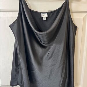 Ava & Viv Women's Black Satin Camisole